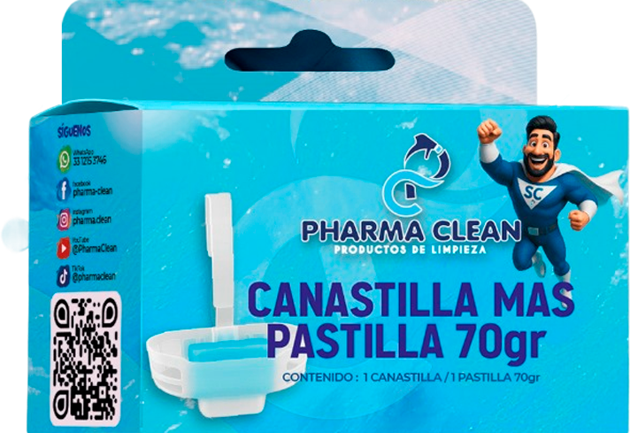 Canastilla con Pastilla WC Pharma Clean